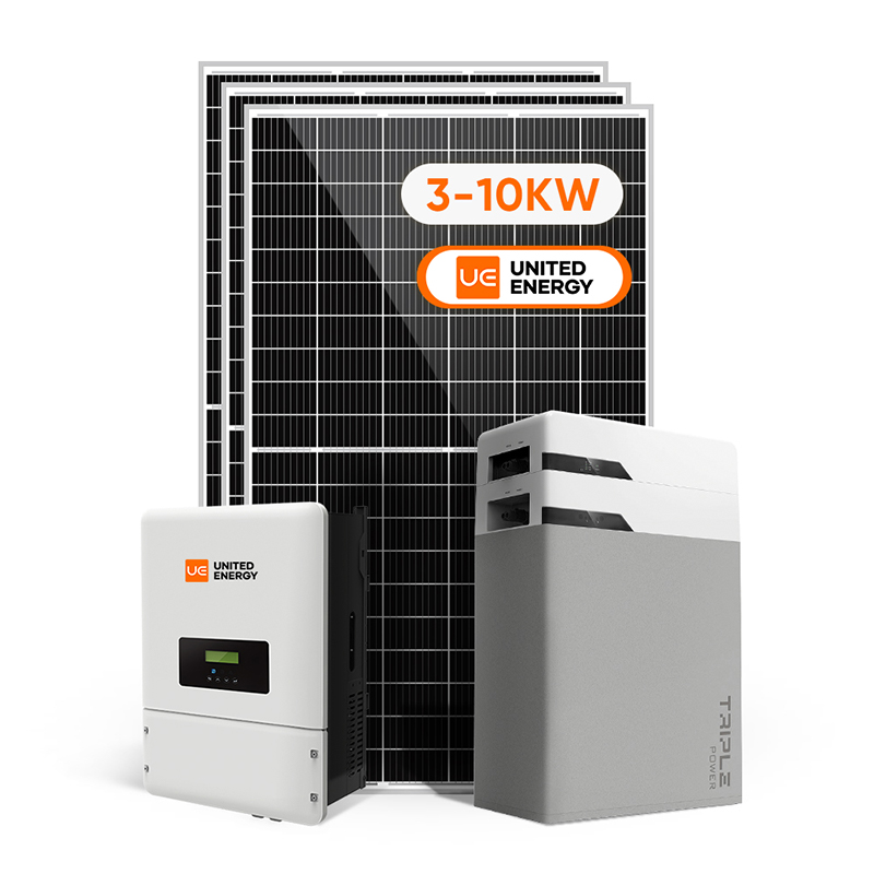 Komplett solcellesystem 10KW med batterier for hjemmebruk