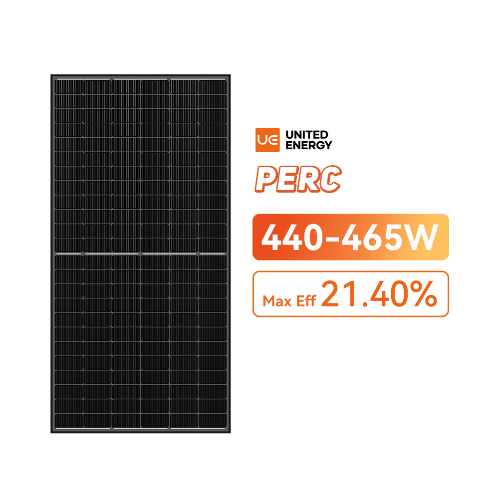 450 Watt All Black Monokrystallinsk solcellepanel Pris 440-465W