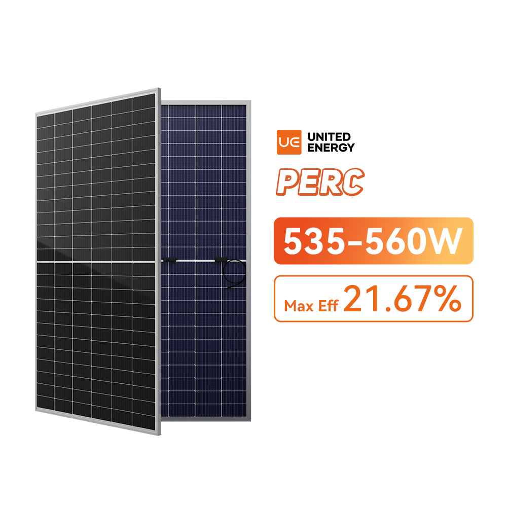Industrielt 550 watt bifacial solcellepanel til salgs 535-560W
