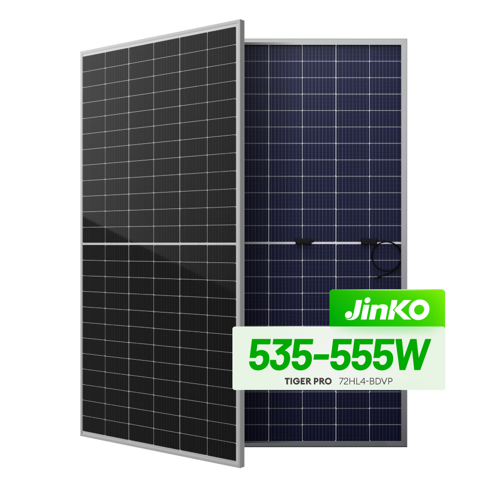 JinKO bifacial solcellepaneler 535-555W monokrystallinsk modul